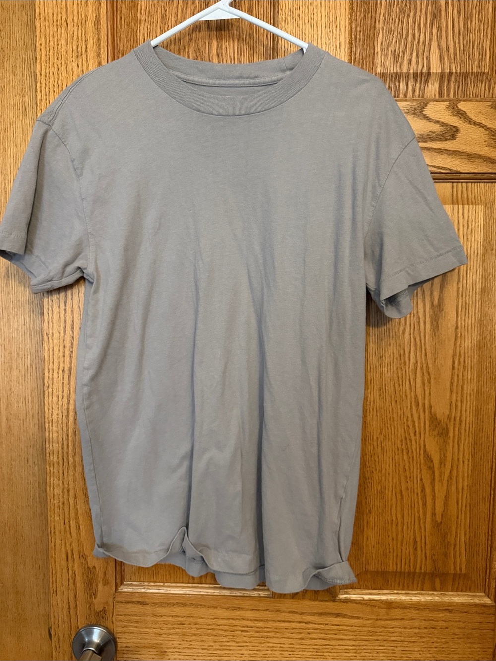 Abercrombie & Fitch Men's Crew Tee - Light Gray size medium